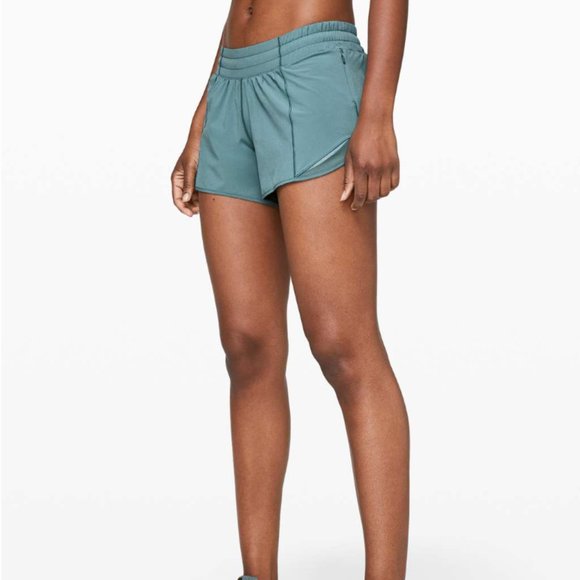 lululemon athletica Pants - Lululemon Hotty Hot Short II *Long 4" Aquatic Green